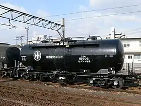タキ1900形、コタキ81906、太平洋セメント（旧・小野田セメント）所有車（2006年3月、四日市駅）