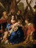 聖カタリナの神秘的な結婚(1647)美術史美術館 蔵