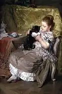 「猫と少女」