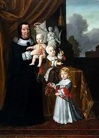 公爵夫人と孫たち(1667) Stadtmuseum Landeshauptstadt Düsseldorf蔵