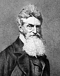 奴隷制度廃止運動家ジョン・ブラウン（伝Martin M. Lawrence撮影・部分、1859年）
