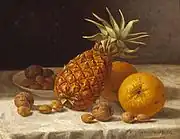 パイナップル、オレンジ、クルミ (1866)