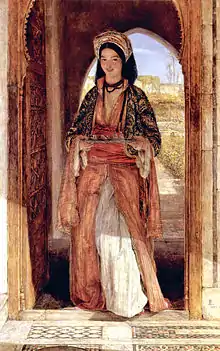 『コーヒーを運ぶ女』(1857)ジョン・フレデリック・ルイス(1804-1876)