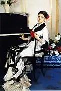 ジョン・シンガー・サージェント作「ラモン・スベルカソーの妻の肖像」(1887)