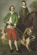 ジョン・スペンサー (初代スペンサー伯爵)と息子(c.1744)、Althorp蔵