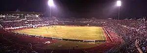 試合終了後・ラーキンスタジアム