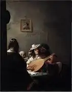 リュート弾き (1655)リヒテンシュタイン美術館 蔵