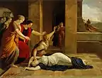 ヨーゼフ・アーベル（英語版）『気絶したアンドロマケ』1818年 スロベニア国立美術館所蔵