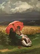 赤い傘　(1855)　 プラハ国立美術館