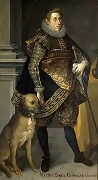 マクシミリアン・エルンスト・フォン・エスターライヒ (1604) 美術史美術館蔵