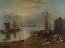 ターナー『もやの中を昇る太陽』1807年