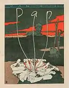 雑誌 Panの表紙絵(画)ヨーゼフ・ザットラー  (1895)