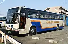 上信観光バスの車両日野・セレガ（初代）従来塗装車