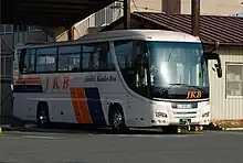 上信観光バスの車両日野・セレガ（2代目）新塗装車