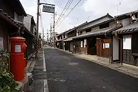 城東町並み保存地区にある箕作阮甫旧宅（岡山県津山市）