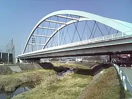 城東大橋と濁川 2010年2月撮影