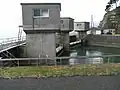 猪苗代湖畔の上戸頭首工