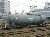 タキ1000-335日本石油輸送所有車日本オイルターミナルからの移籍車(2012年4月 蘇我駅)