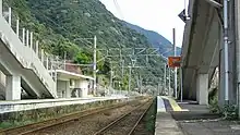 2番のりばから駅構内の展望