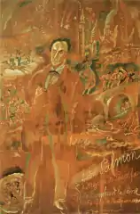 《アンドレ・サルモン（フランス語版）とモンマルトル》（1921年、北海道立近代美術館蔵）