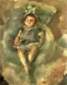 パスキン「白いリボンの少女」(1928年)