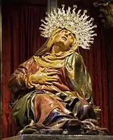 ジャン・デ・ジョワニー( en:Juan de Juni)による「悲しみの聖母」 1571年