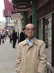 A snapshot of Juzo Takaoka taken during his visit to London in 2013