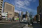 新福島駅付近国道2号 浄正橋交差点
