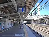 1番線ホーム（2022年10月）