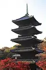 興正寺五重塔（2013年12月）