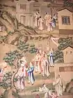 壁紙博物館に展示されている1780年頃の中国の壁紙