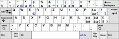 スイスで使われているQWERTZ配列