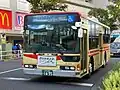 京王の電車・バス100周年記念塗装車　三菱ふそう・エアロスター MP37（S31309）バス籍