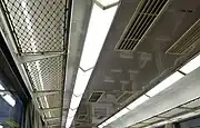 1960年代製車両の標準的な天井（12200系）