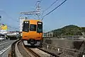 志摩線の単線区間を行く22000系(上之郷駅付近)