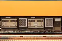 22000系のVVVFインバータ制御装置。近鉄特急で初採用されたインバータ装置である。1C8M制御方式を採用。素子はGTO。