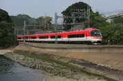 土日祝日ダイヤにて名伊甲特急に充当される23000系