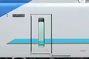 22600系と同構造のプラグ式ドアドアサイドに行先表示器を設置