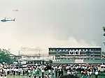 爆破終了後