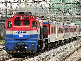 7100形ディーゼル機関車(京釜線衿井駅)