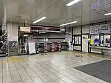 西口改札外側（2022年10月撮影）