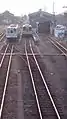 くま川鉄道跨線橋から撮影