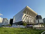 建設中のKアリーナ横浜（2022年5月撮影）