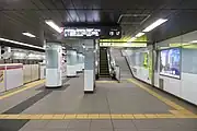 2番線ホーム(2022年12月)