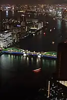 東京の湾岸地帯(勝鬨橋)