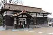 改修後の旧加賀一の宮駅（2020年3月）