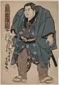 「鏡岩浜之助」　三代目豊国（国貞）画。