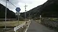 県道標識（香川県側）香川県東かがわ市川股