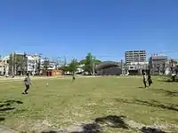 北端にある籠田公園（2017年5月）