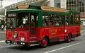 「カゴシマシティビュー」（城山・磯コース）の車両。1994年の運行開始時に導入されたもの。